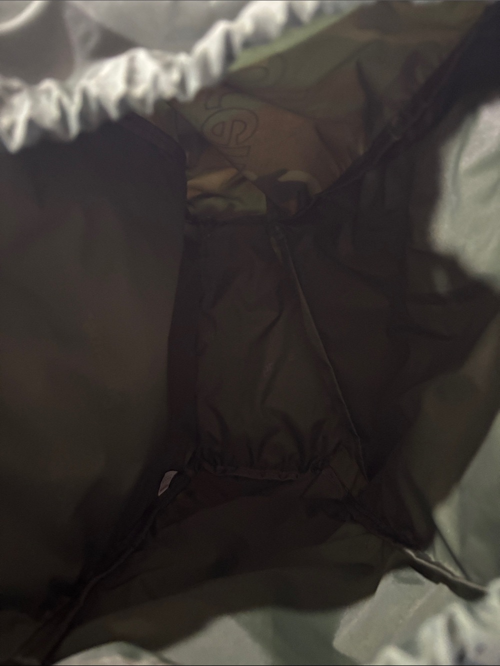 Supreme Green Brown Camouflage Drawstring Backpack - Picture 5 of 5